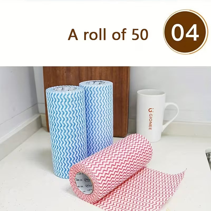 Disposable Kitchen Cleaning Towel Roll (50 Pieces) - Buy 1 Get 1 Free